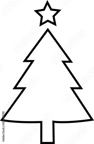 Christmas Tree Line Icons. Editable Stroke. Pixel Perfect.  Contains such icons as Christmas Tree, Nature, Holiday, Christmas, Pine Tree, Christmas day