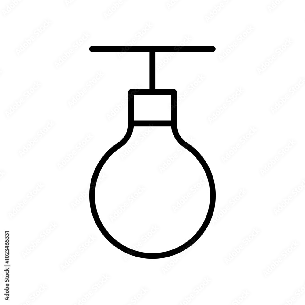 An outline icon of a hanging light bulb, symbolizing illumination, ideas, or energy, often used in creative or interior design contexts. An outline icon of a hanging light bulb, symbolizing illumination, ideas, or energy, often used in creative or interior design contexts.