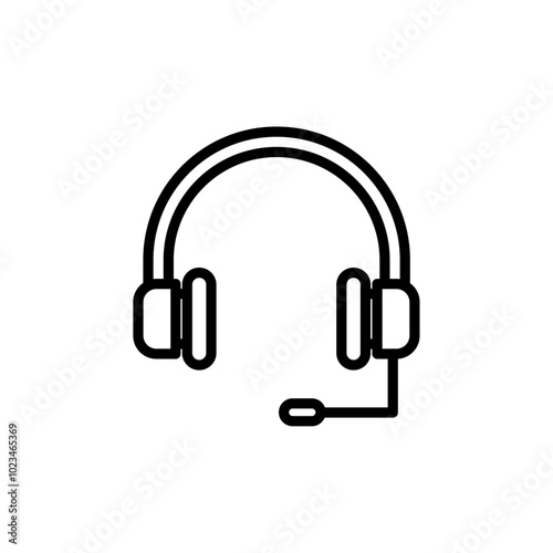 A headset icon representing audio devices, typically for music, calls, or gaming.