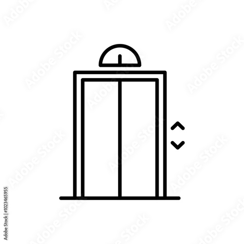 An icon representing an elevator or lift system.