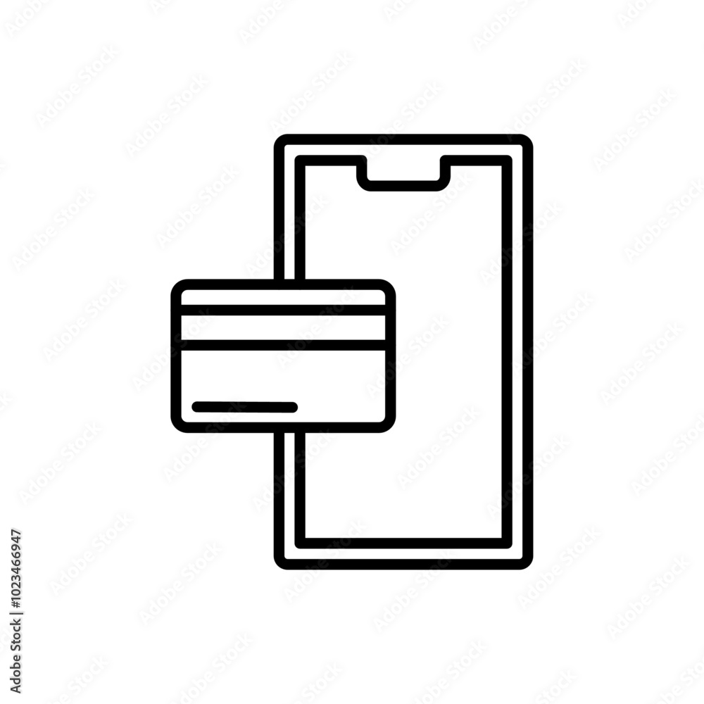 A digital payment icon symbolizing online transactions or e-commerce. A digital payment icon symbolizing online transactions or e-commerce.