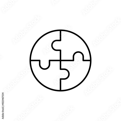 A puzzle piece icon symbolizing problem-solving or fitting pieces together.