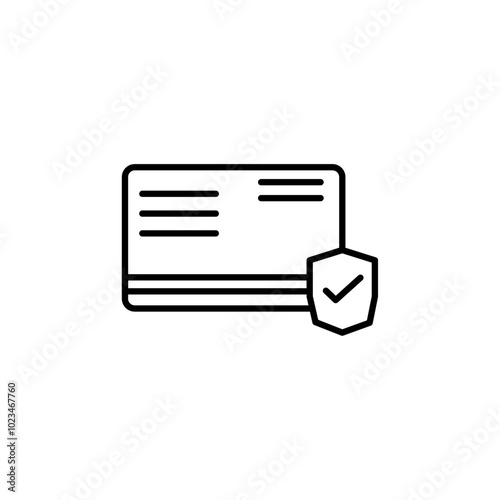 Outline of an ATM with a checkmark, symbolizing secure transactions or money withdrawal.