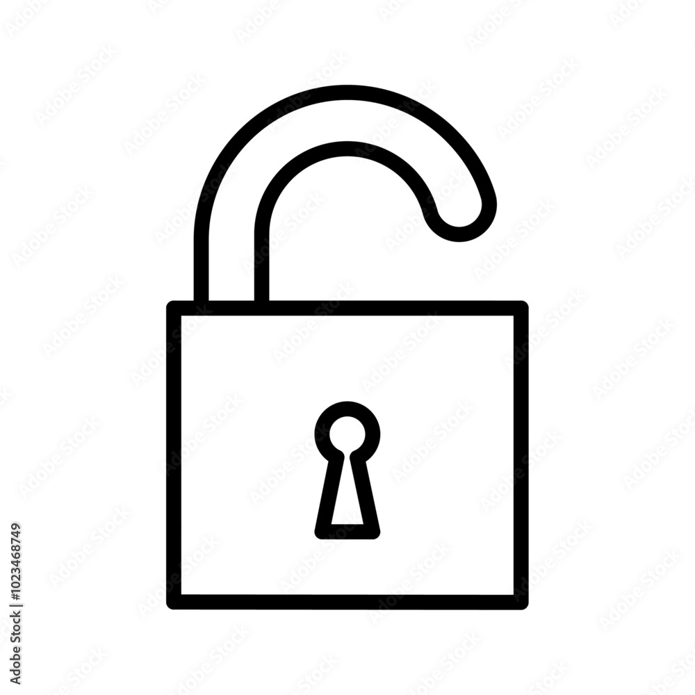 An icon of an unlocked padlock symbolizing access or freedom. An icon of an unlocked padlock symbolizing access or freedom.