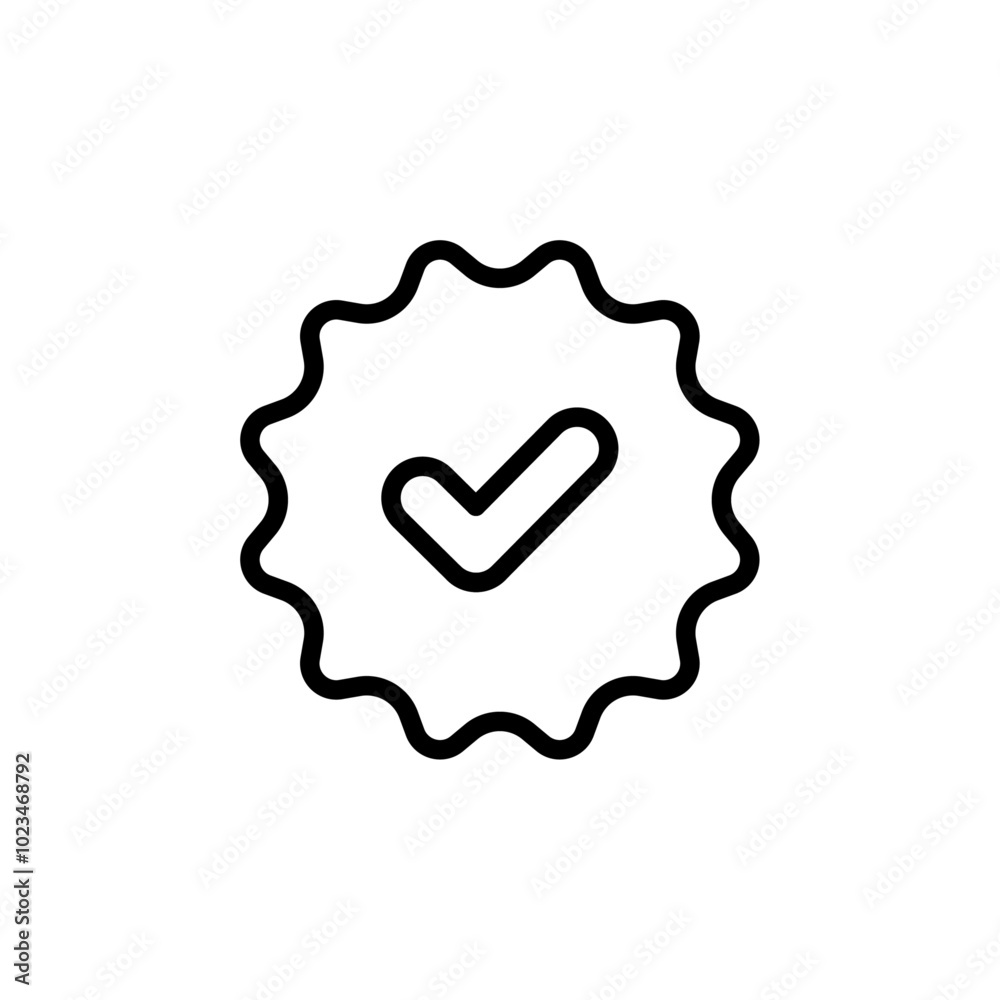A checkmark inside a circle symbolizing verification or approval. A checkmark inside a circle symbolizing verification or approval.