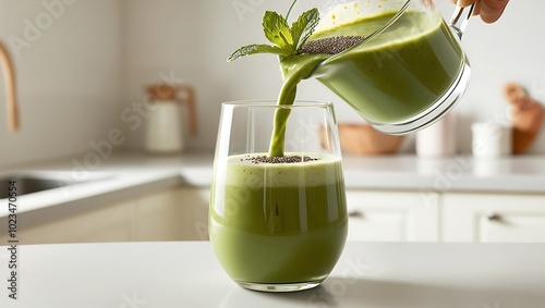 Refreshing Matcha Green Smoothie