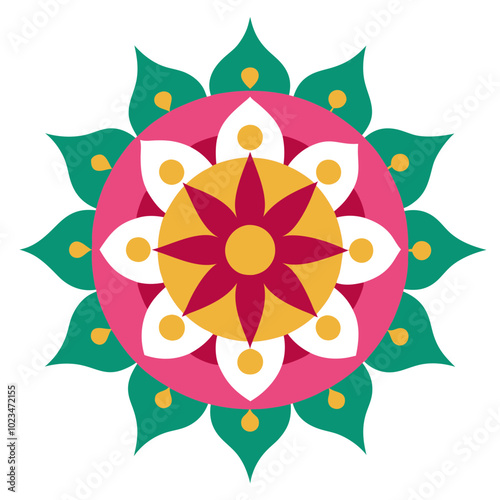 Traditional mandala | vector illustration on white background