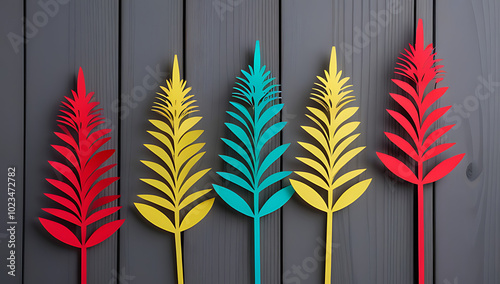 bottlebrush flowers gray wooden backdrop photo