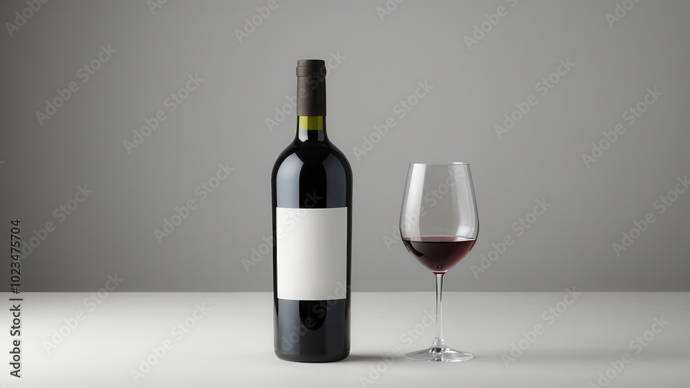 Wine bottle mockup Wine bottle mockup