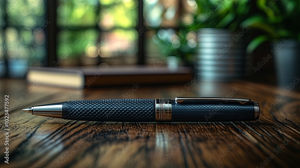 Naklejka premium Sleek Designer Pen with Augmented Reality Features