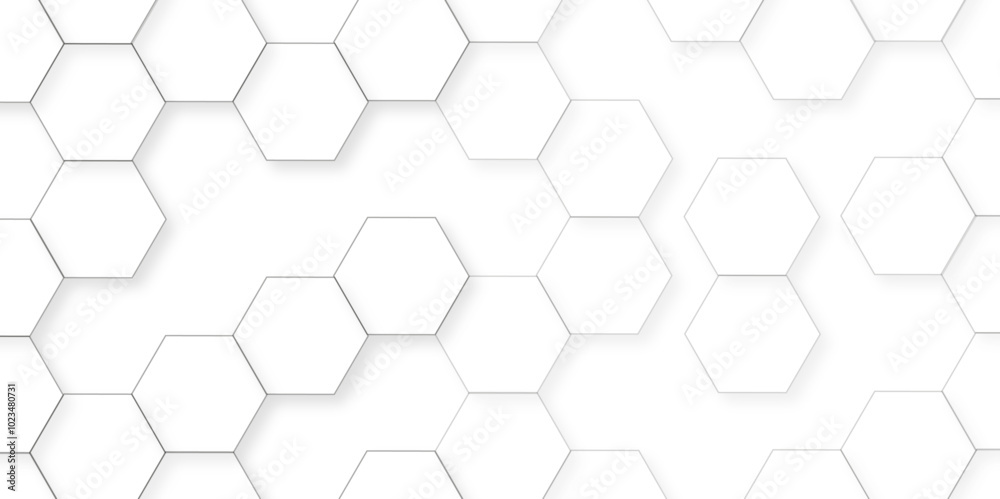 Abstract white background with hexagon and hexagonal background. Luxury white pattern with hexagons. abstract 3d hexagonal background with shadow. 3D futuristic abstract honeycomb mosaic background. Abstract white background with hexagon and hexagonal background. Luxury white pattern with hexagons. abstract 3d hexagonal background with shadow. 3D futuristic abstract honeycomb mosaic background.