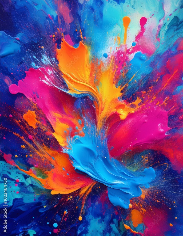 Abstract art with vibrant colors Abstract art with vibrant colors