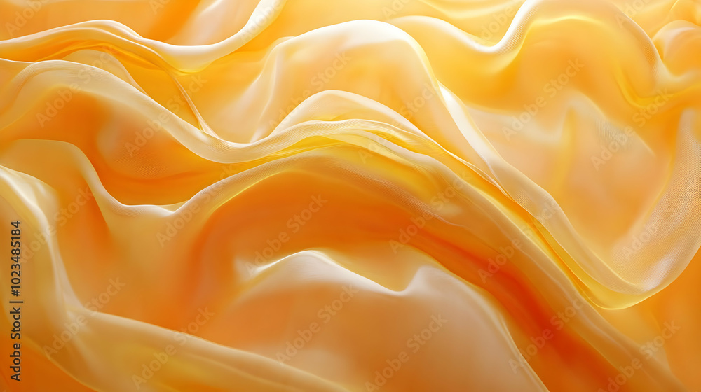 Fototapeta premium Abstract Yellow and Orange Fabric Texture Background