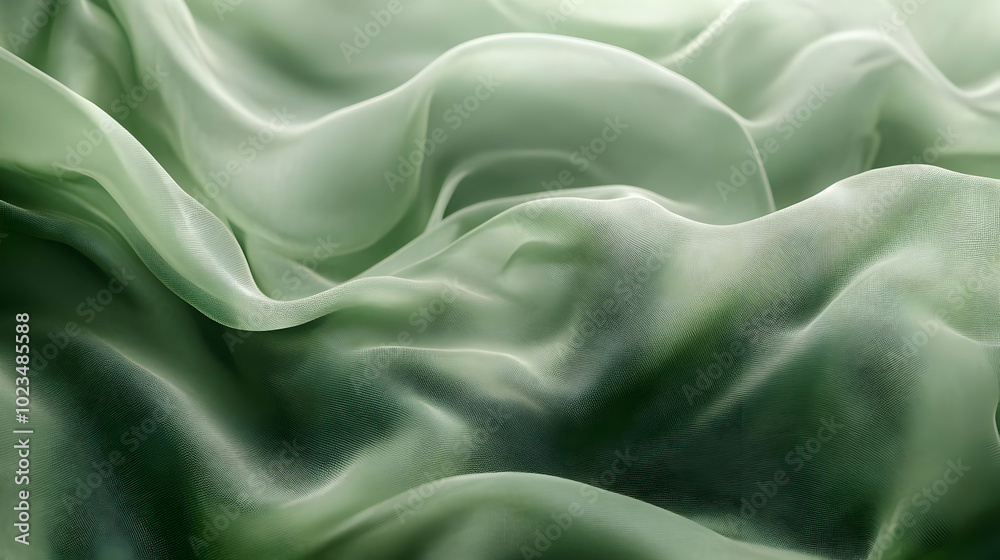 Obraz premium Abstract Green Fabric Texture Background