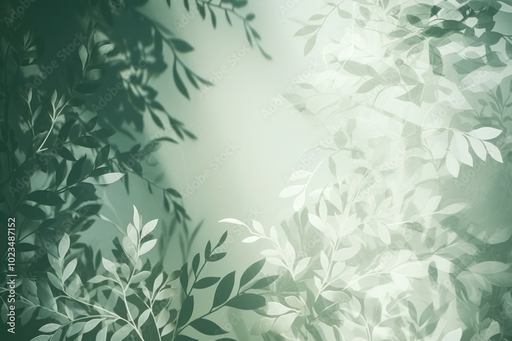 A green wall with green leaves and shadows nature plant light. A green wall with green leaves and shadows nature plant light.