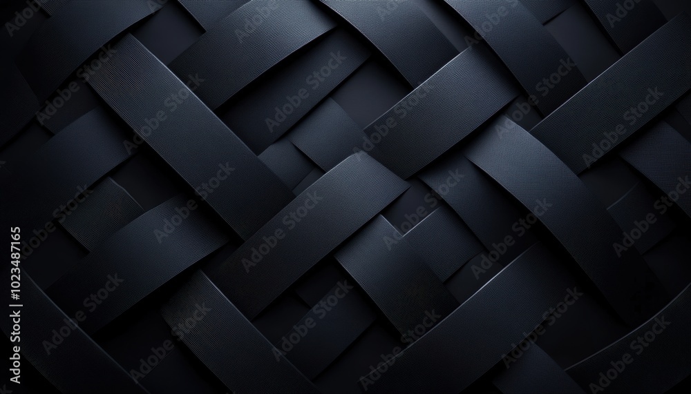 Abstract Dark Interwoven Leather Pattern Background Abstract Dark Interwoven Leather Pattern Background