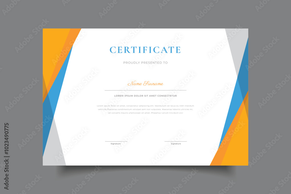 Naklejka premium certificate template background design