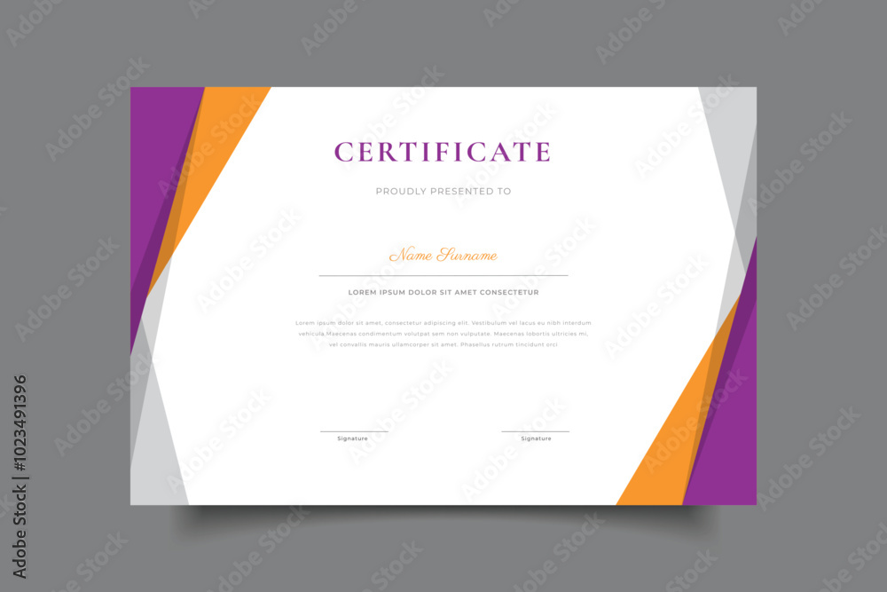 certificate template background design Stock Vector | Adobe Stock