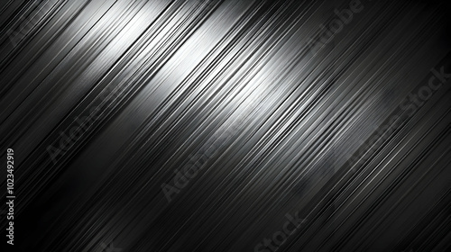 Abstract Black and White Diagonal Lines Background Illustration