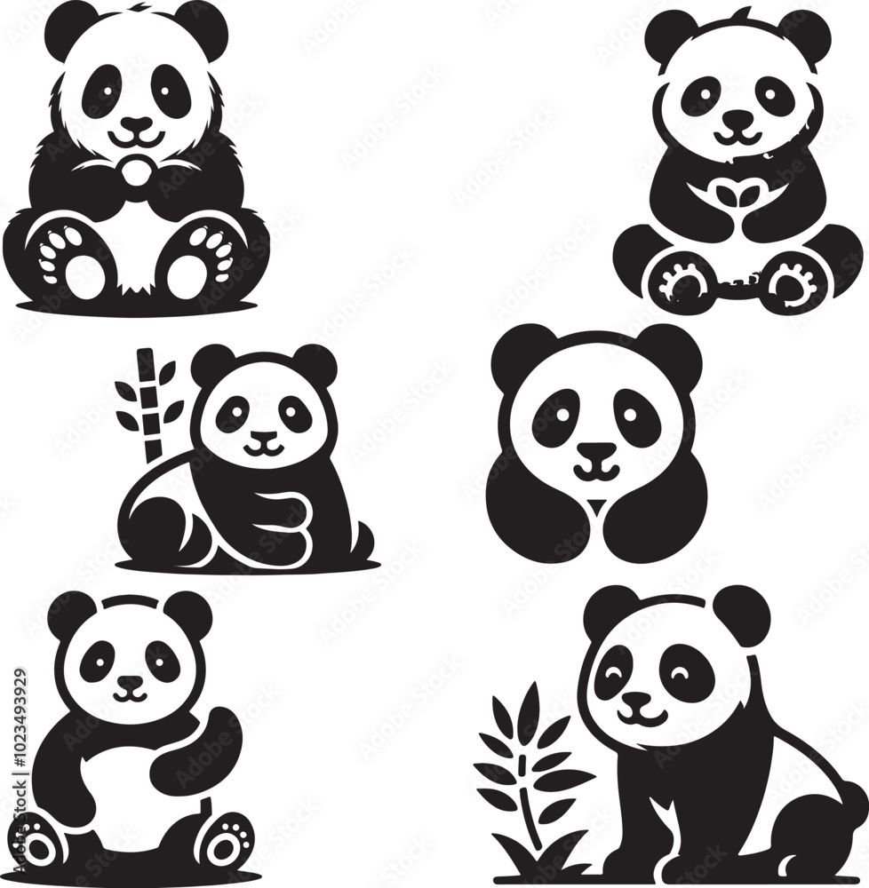 Panda Silhouette Images Panda Silhouette Images