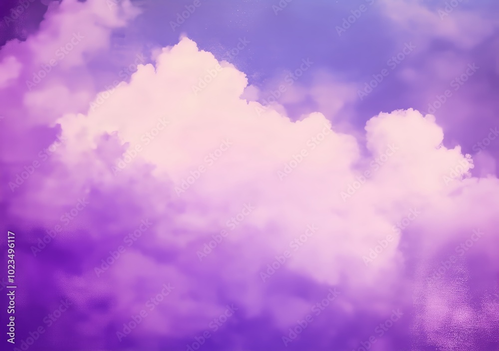 Obraz premium A Beautiful Scene of Colorful Clouds in the Evening Sky