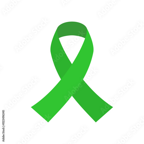 Mental health awareness ribbon