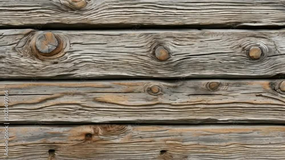 A close-up view of weathered wooden planks with natural textures and colors. A close-up view of weathered wooden planks with natural textures and colors.
