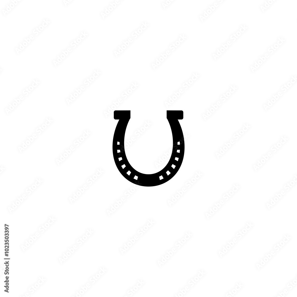 Horseshoe icon in trendy design style isolated on white background Horseshoe icon in trendy design style isolated on white background
