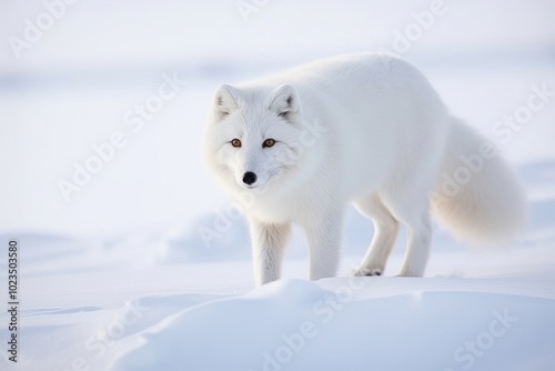 Arctic fox wildlife animal mammal.