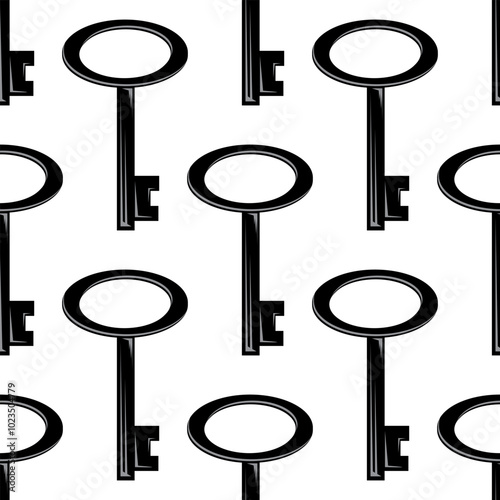 Vector key icon isolated on white background. Key icon. Lock or unlock sign. Padlock. Lock symbol. Unblock. Password icon. Access sign. Private access. Logo template. Safety symbol. Door key.