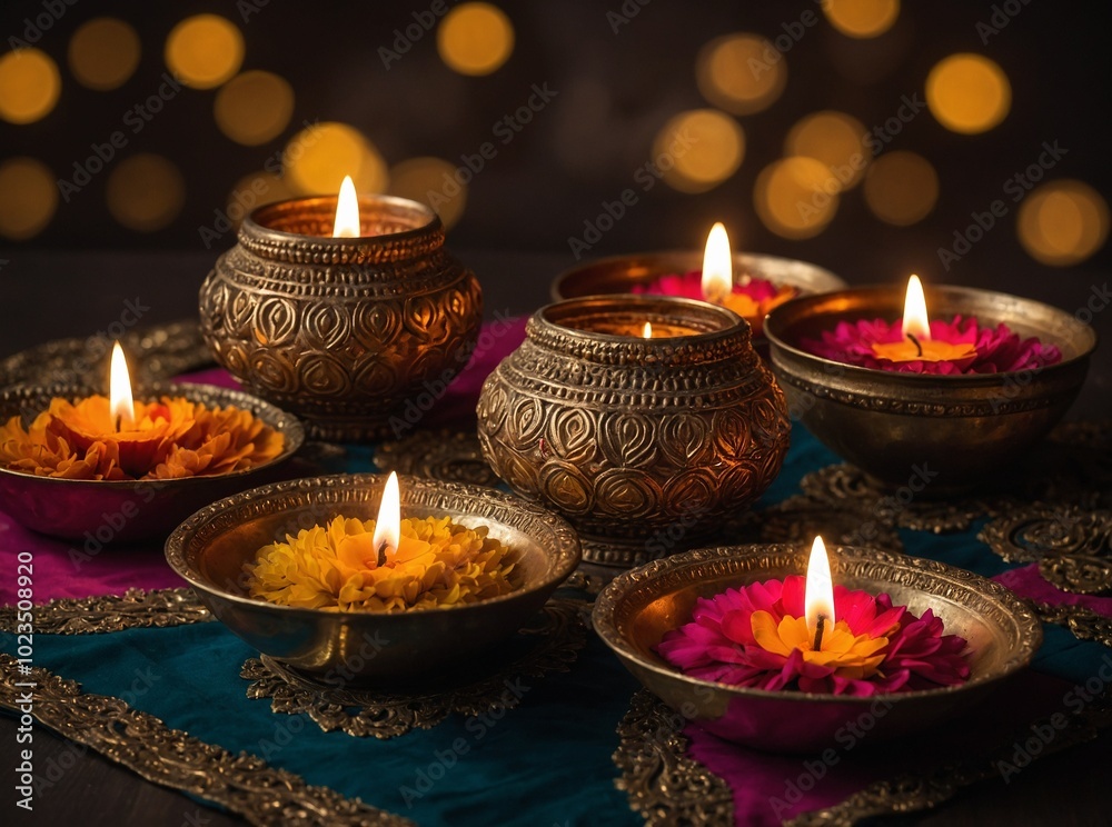 Diwali lights shimmer on the water, adding a touch of magic to the festival’s celebration Diwali lights shimmer on the water, adding a touch of magic to the festival’s celebration