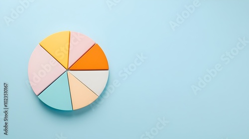 Free Download Professional Blank Pie Chart for Finance and Accounting - Soft Tones Highlighting Assets and Liabilities in Business Presentations - GFXLoad