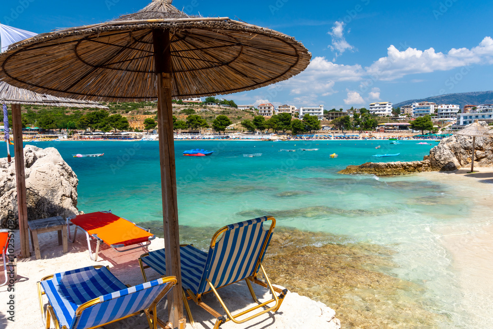 beach in Ksamil in Albania