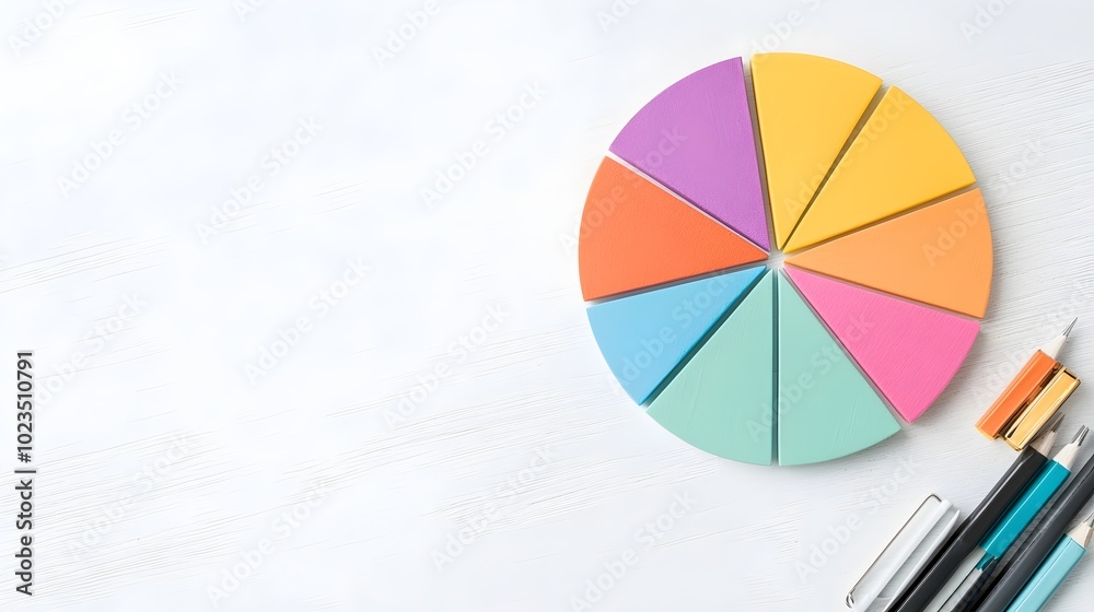 Obraz premium Essential Personal Finance Themes Debt Management Budgeting and Financial Literacy - Blank Pie Chart for Financial Planning Insights