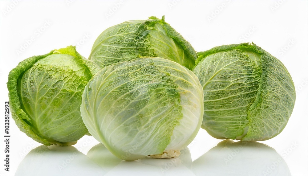 Ripe cabbage isolated on a white background. Ripe cabbage isolated on a white background.