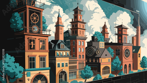 Close-up of digital canvas showcasing evolving AI-driven artwork.