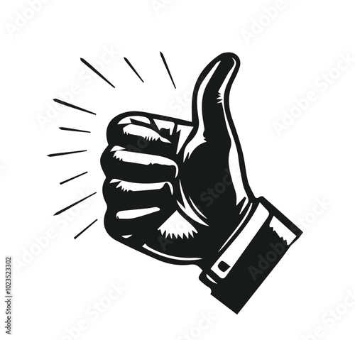 thumbs up vector illustration 