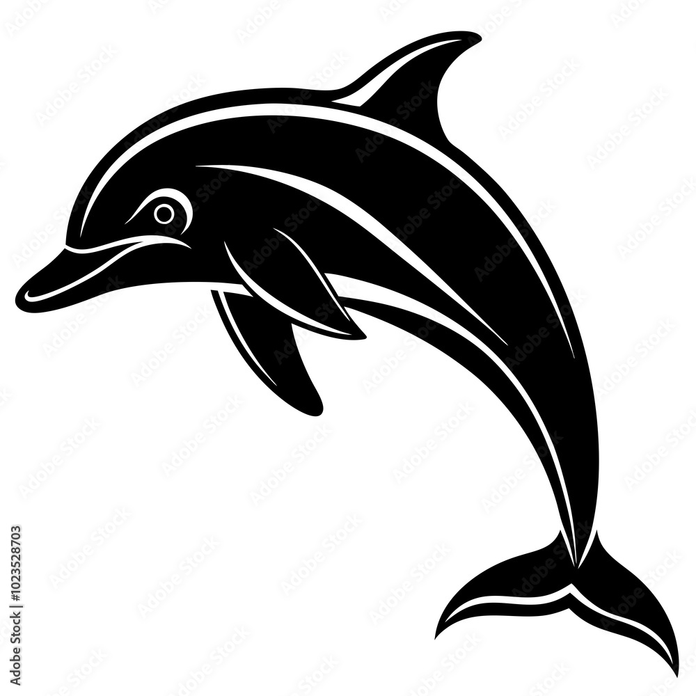 dolphin isolated on white background dolphin isolated on white background