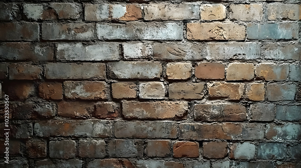 Obraz premium Weathered Brick Wall Texture Background