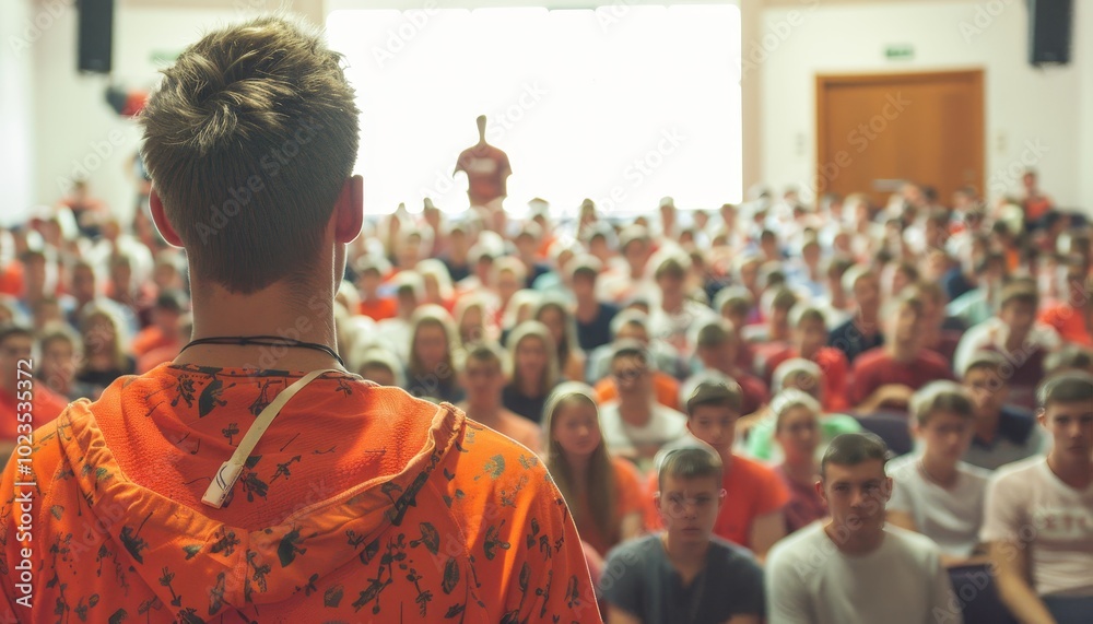 Tech startup founder delivers engaging presentation to attract investment from potential investors Tech startup founder delivers engaging presentation to attract investment from potential investors