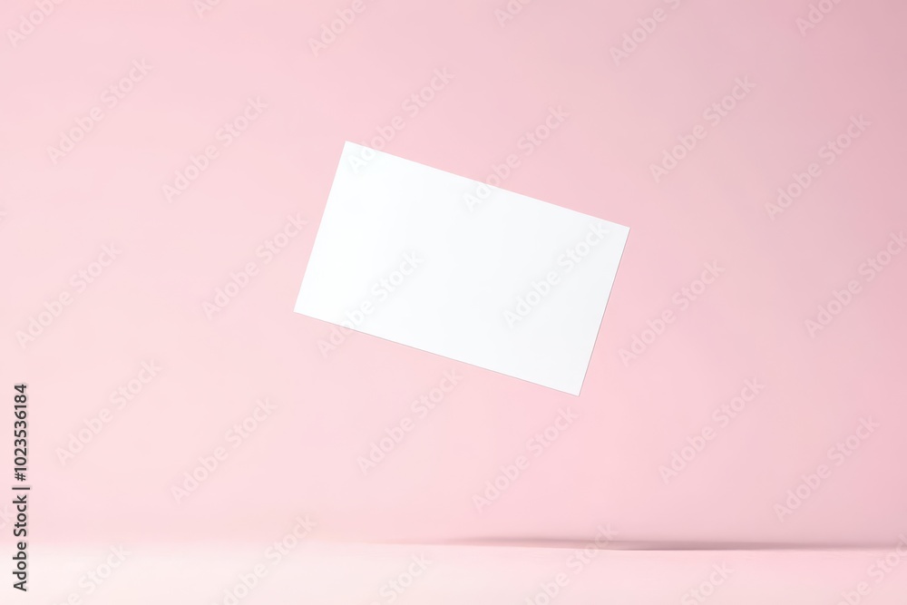 Floating blank paper on a soft pink background, ideal for customizable designs and presentations. Floating blank paper on a soft pink background, ideal for customizable designs and presentations.