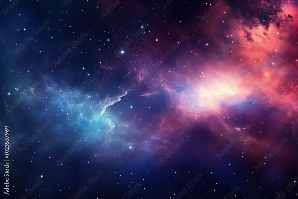 Fototapeta premium Galaxy cloud nebula astronomy universe space.