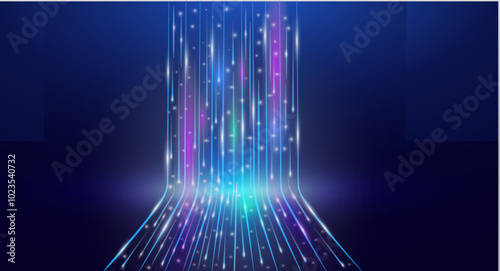Abstract high speed light background, abstract transfer data ,data flow in fiber optic.