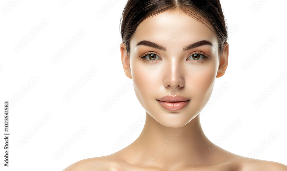 portrait of woman with perfect skin portrait of woman with perfect skin