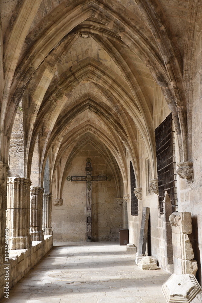 Cloître de la cathédrale Saint-Nazaire à Béziers. France Cloître de la cathédrale Saint-Nazaire à Béziers. France