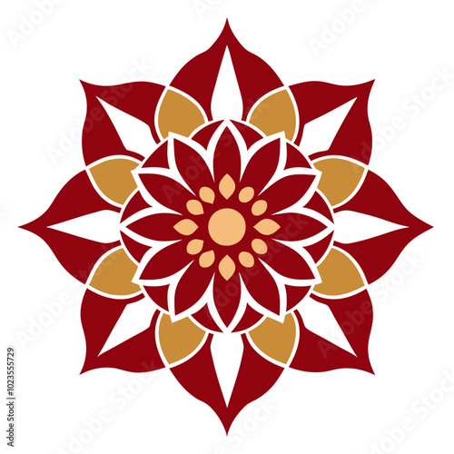 Colorful modern traditional mandala designs | vector illustration on white background