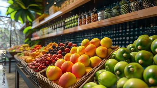 Vibrant Guineps Fresh and Exotic Fruit Display at a Premium Market Tempting Health Enthusiasts with Nature's Bounty
