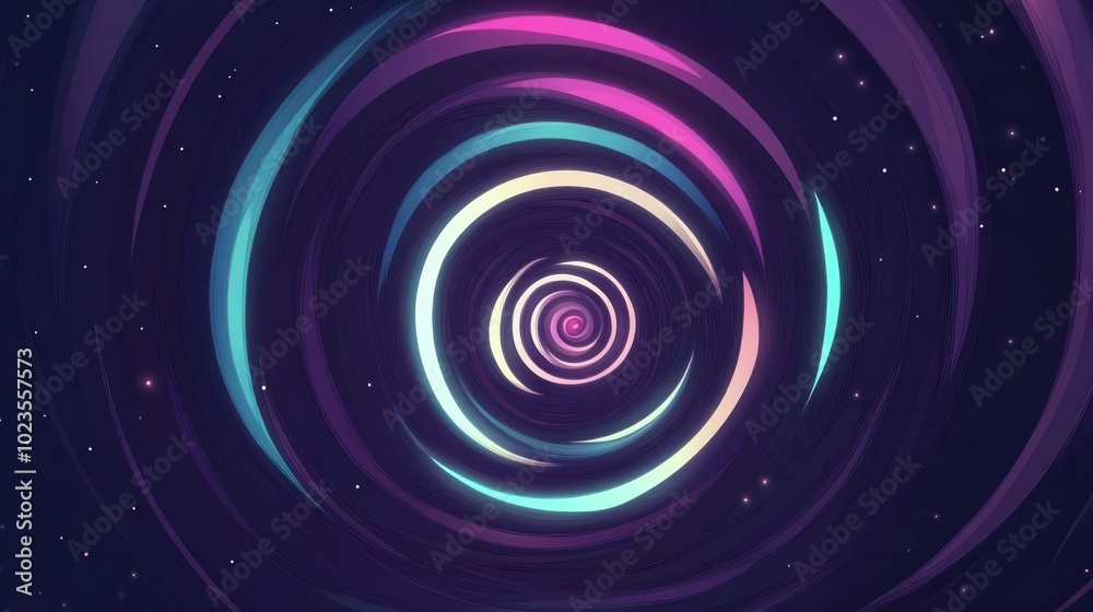 A vibrant spiral design with swirling colors and stars, evoking a sense of motion and depth. A vibrant spiral design with swirling colors and stars, evoking a sense of motion and depth.