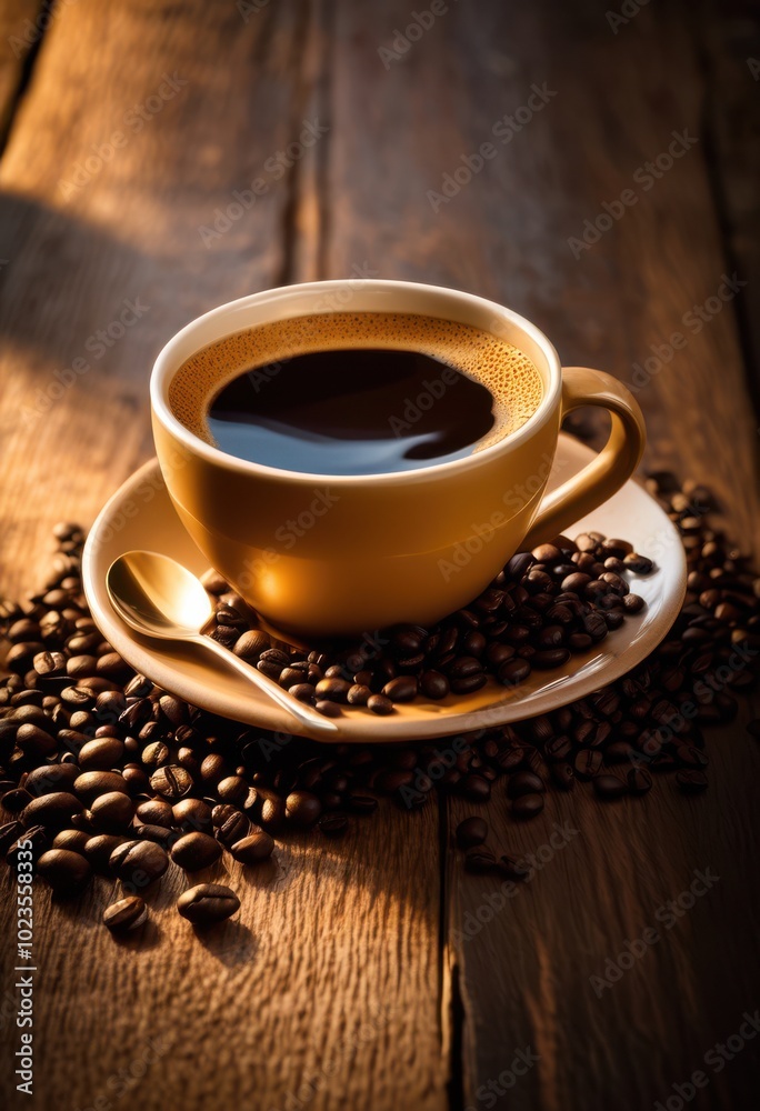 cozy coffee moments featuring empty cup placed beautifully textured background warm lighting, barista, brew, beverage, ceramic, creamy, rich, espresso cozy coffee moments featuring empty cup placed beautifully textured background warm lighting, barista, brew, beverage, ceramic, creamy, rich, espresso