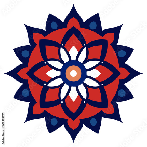 Colorful modern traditional mandala designs | vector illustration on white background